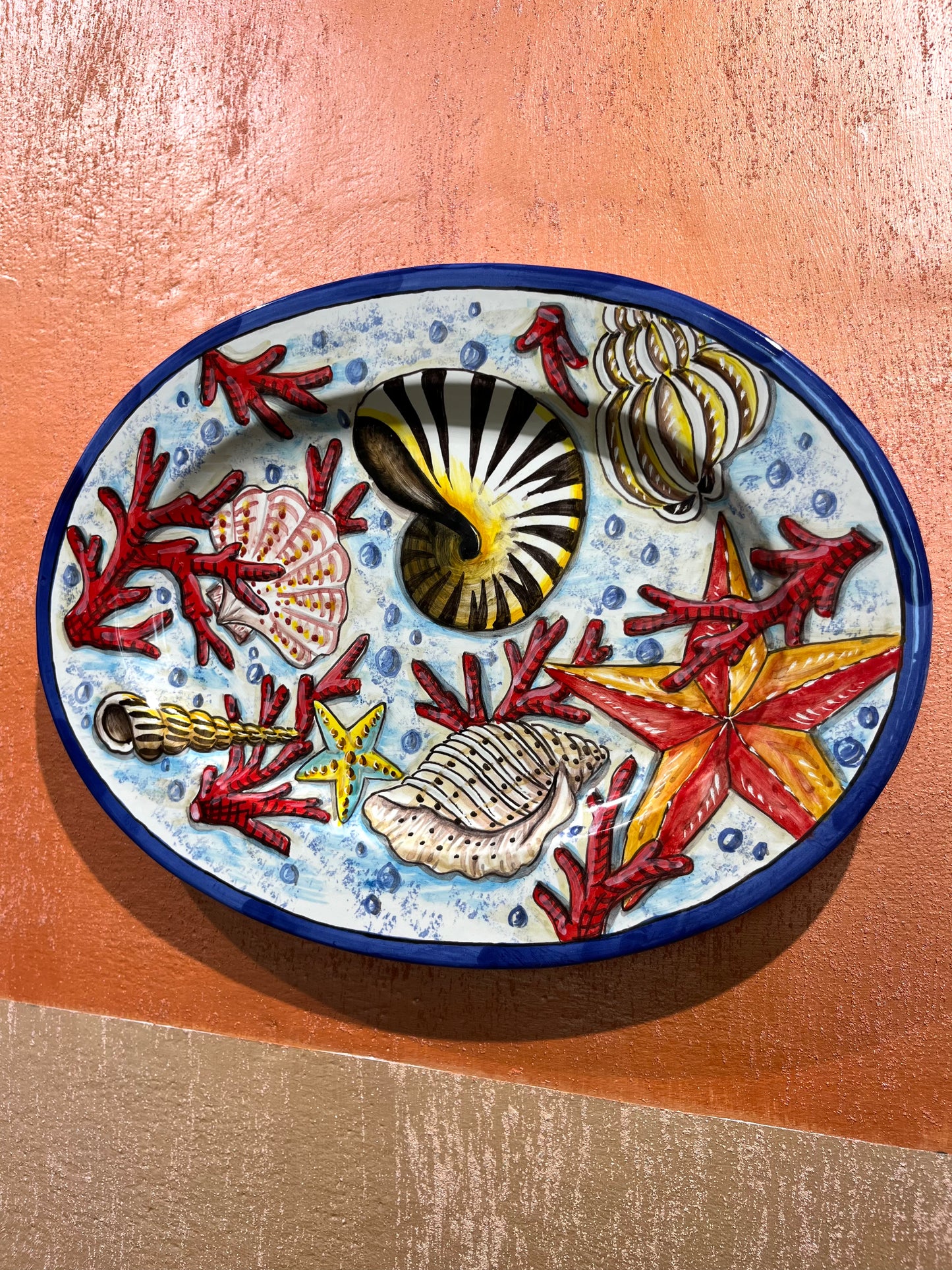 ceramic oval plate