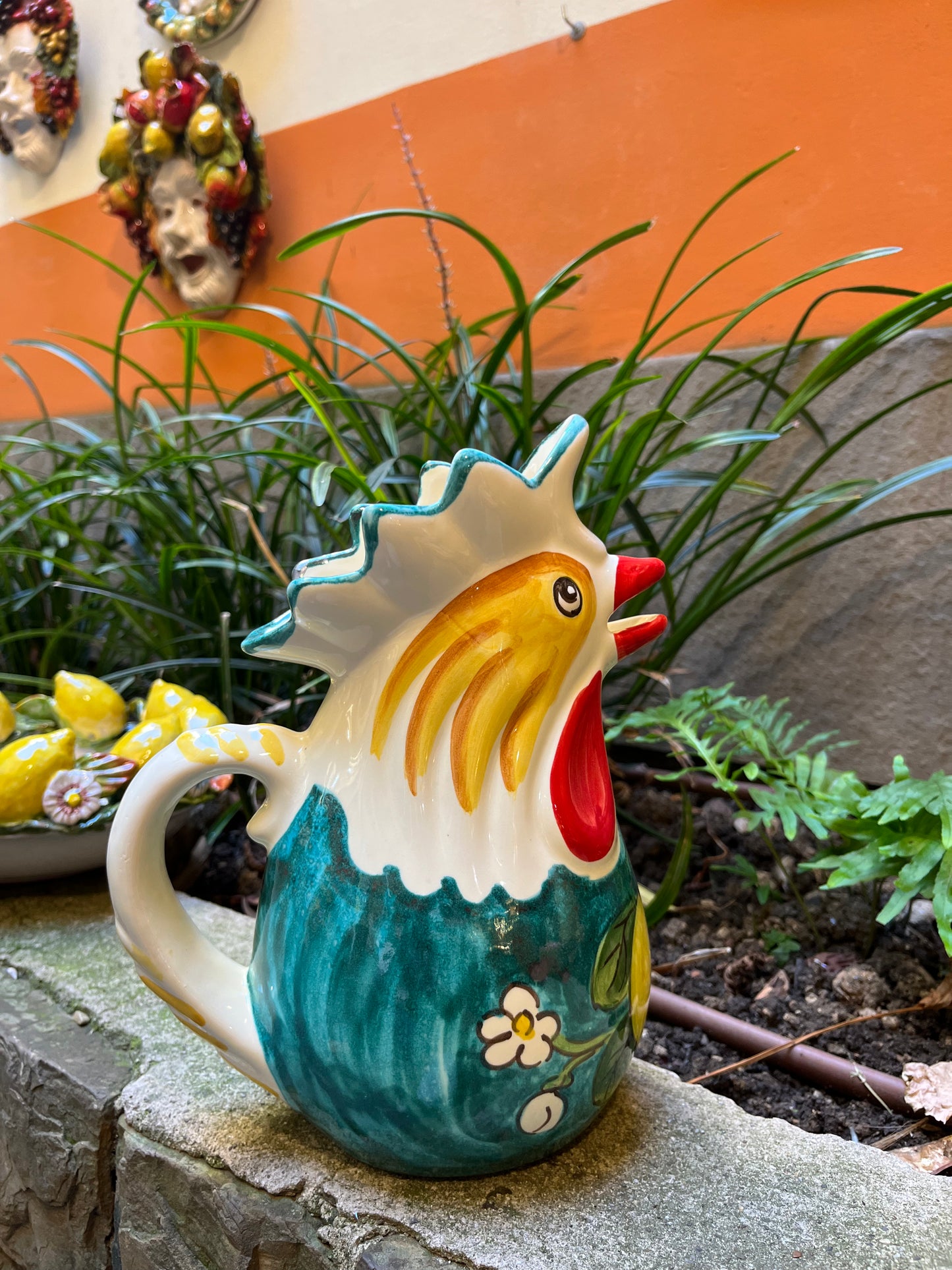 Ceramic chiken pitcher