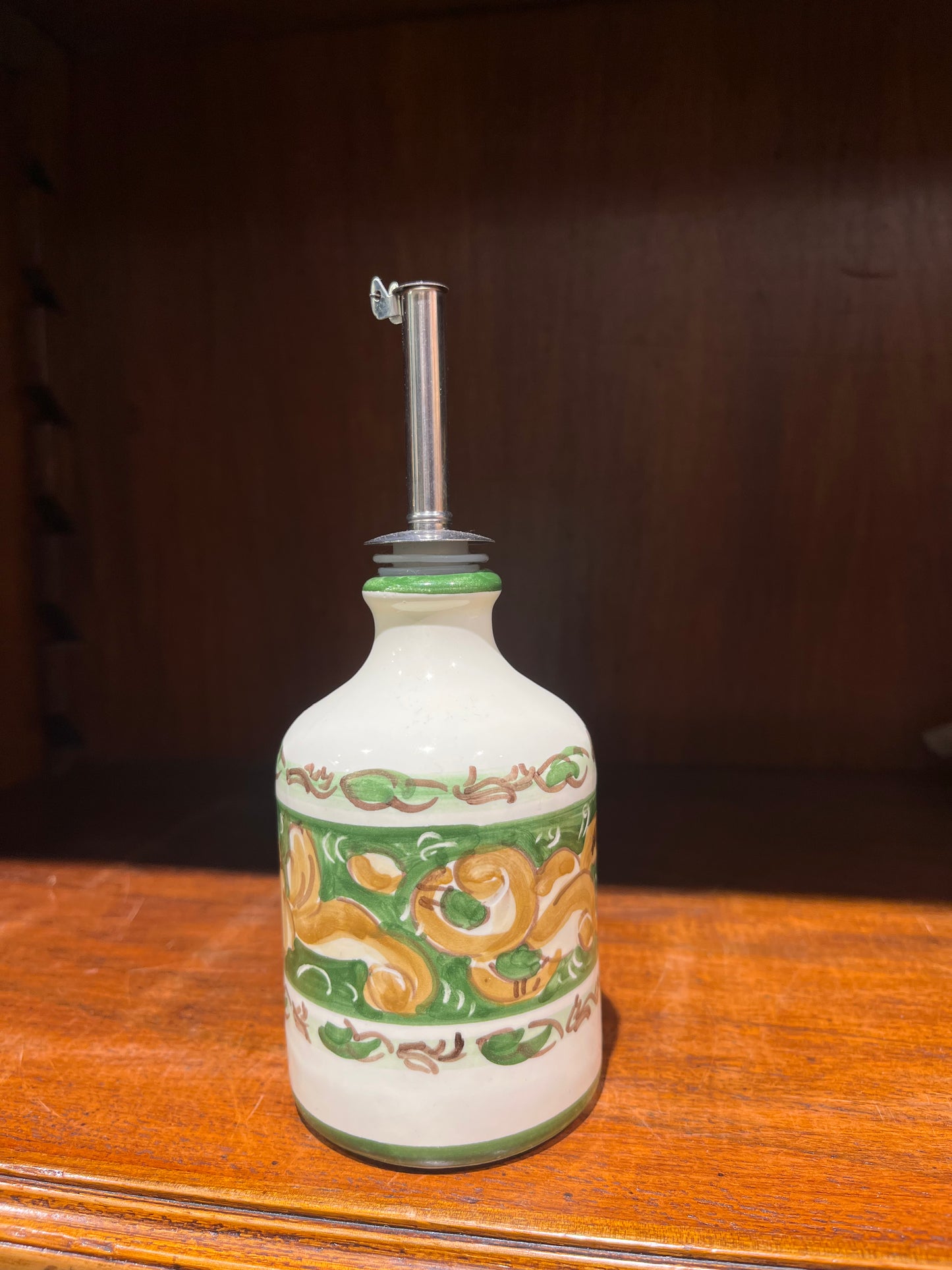 Ceramic oil dispenser