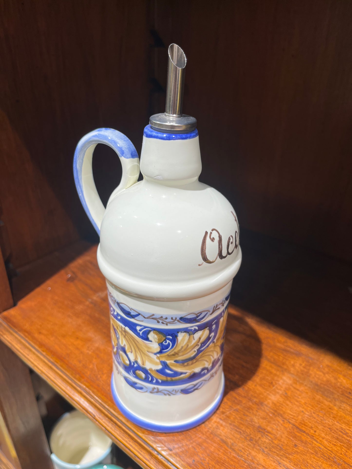 Ceramic oil dispenser