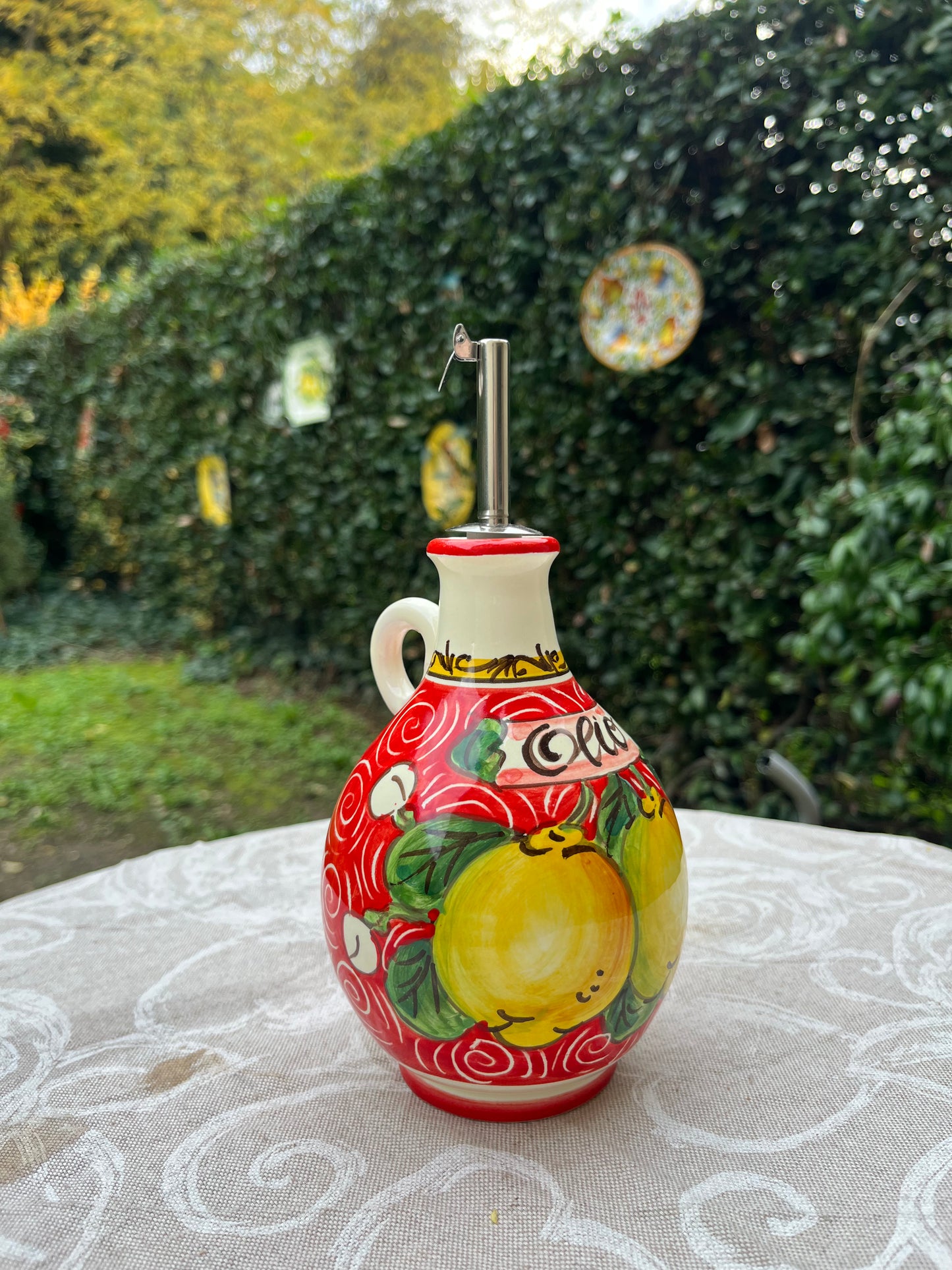 Ceramic oil dispenser