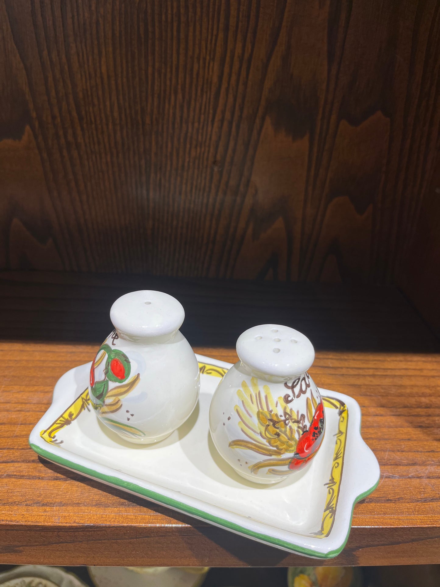 Ceramic salt and pepper shakers