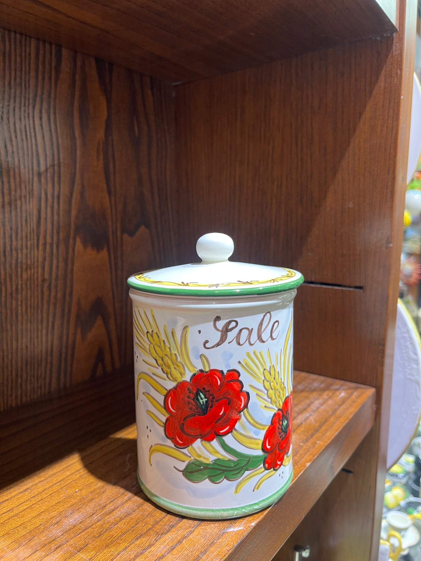 Ceramic salt container