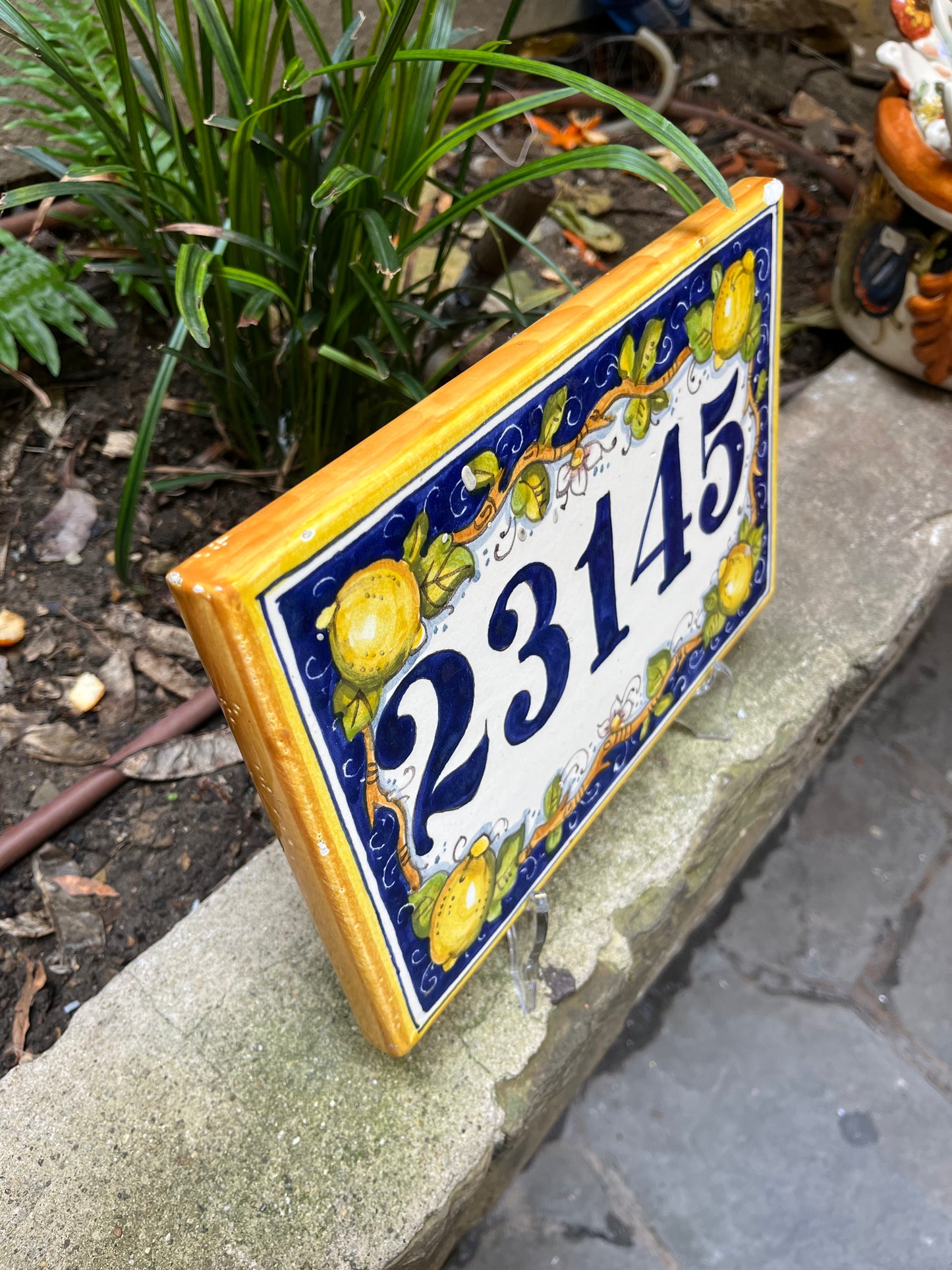 Ceramic tile number