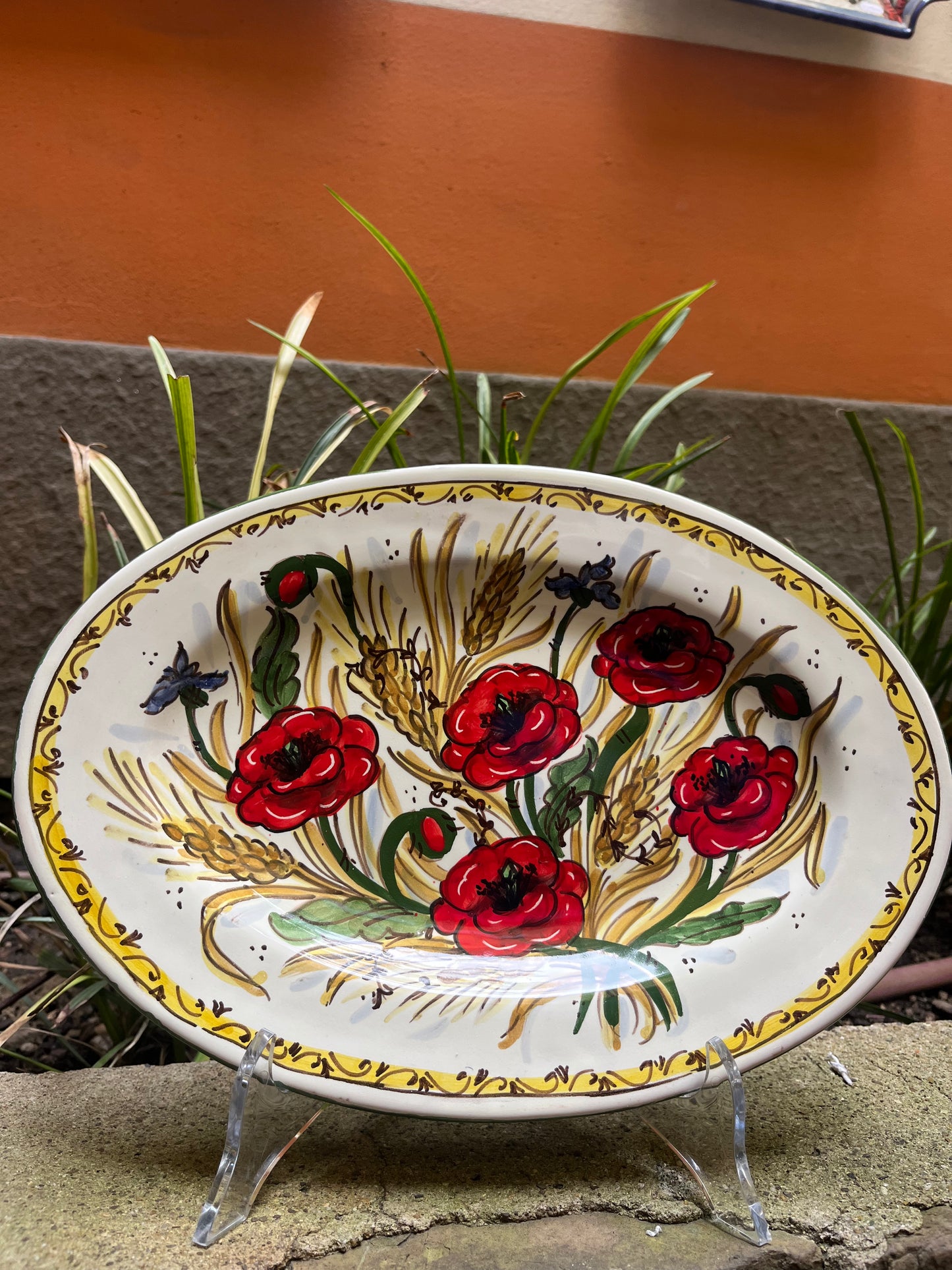 ceramic oval tray