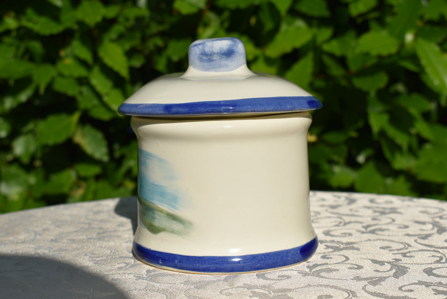 Barattolo contenitore in ceramica