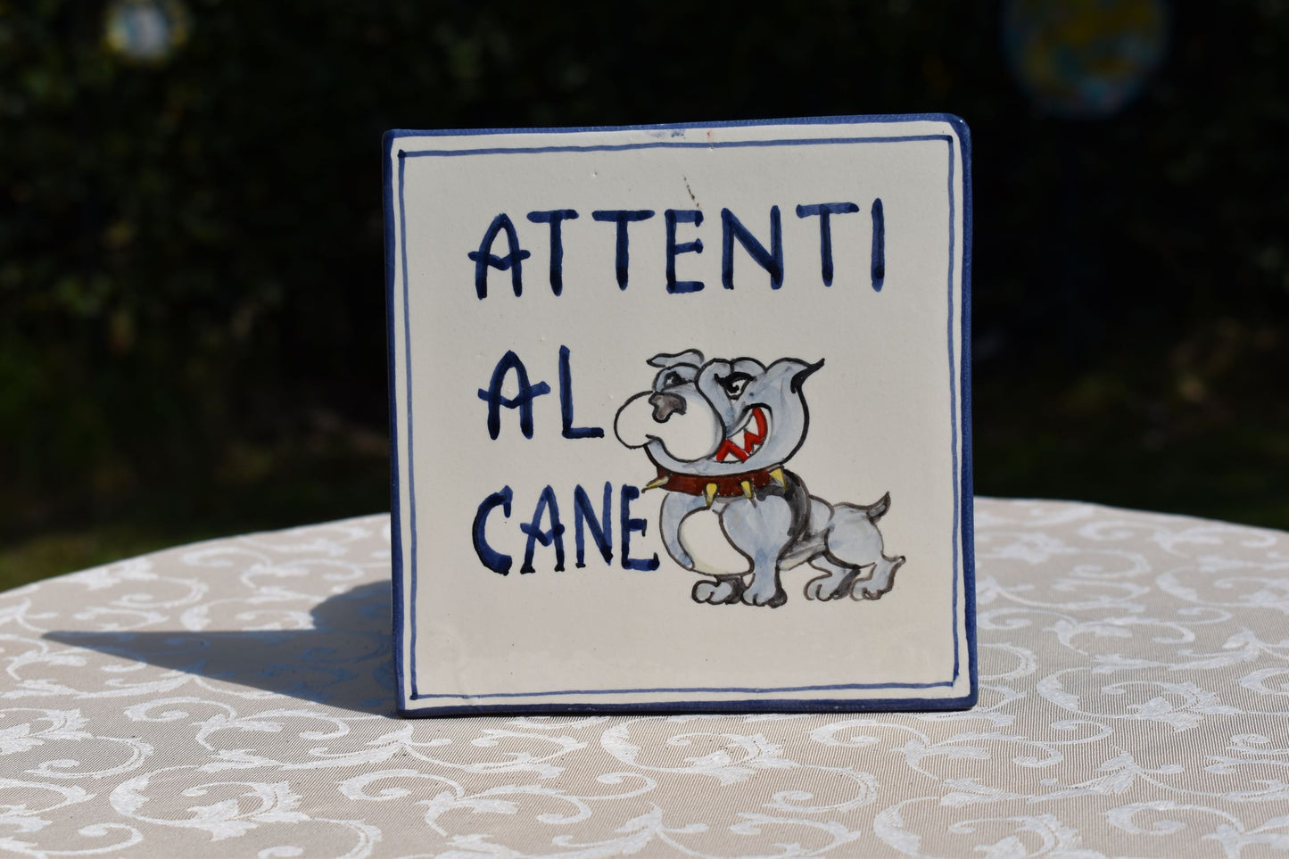 Ceramic dog tile