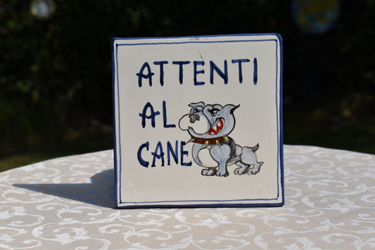 Ceramic dog tile