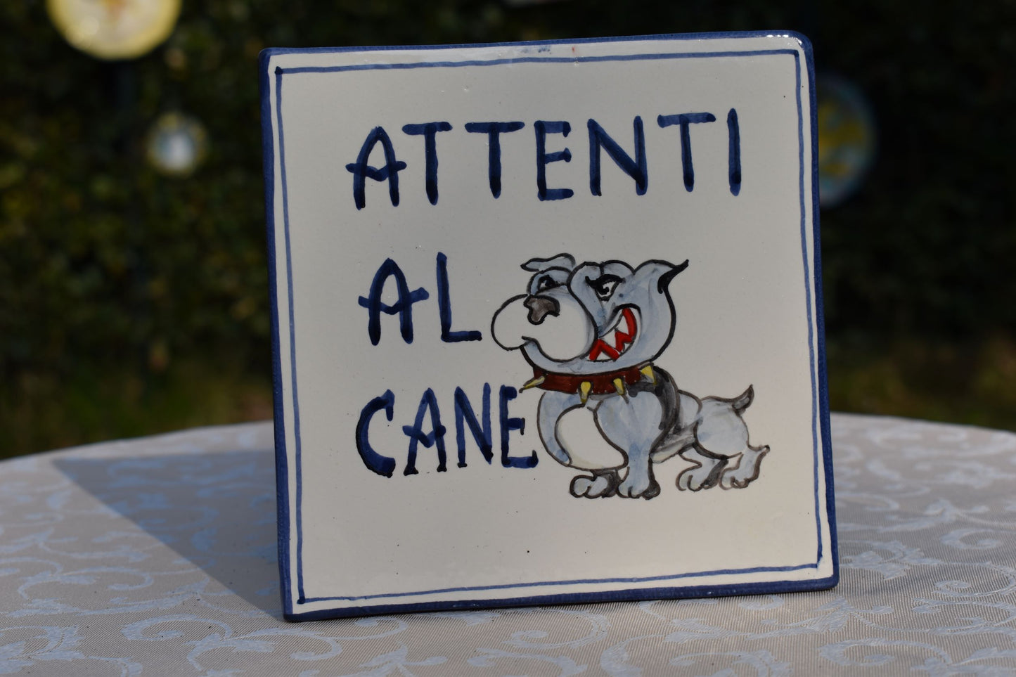Ceramic dog tile
