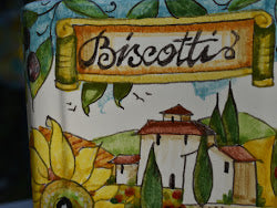 grande barattolo di biscotti in ceramica