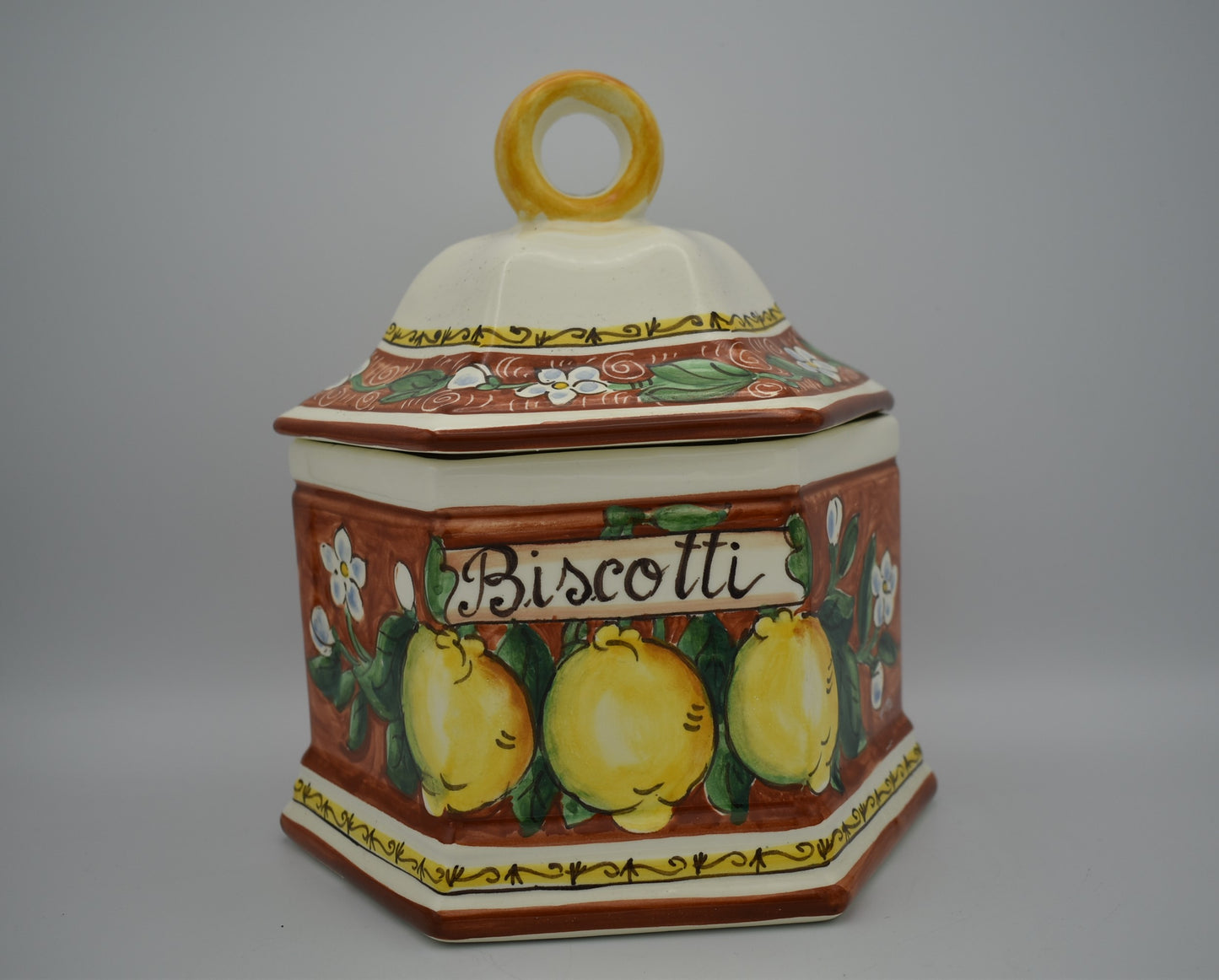 barattolo di biscotti in ceramica