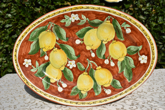 Ceramic large oval platter