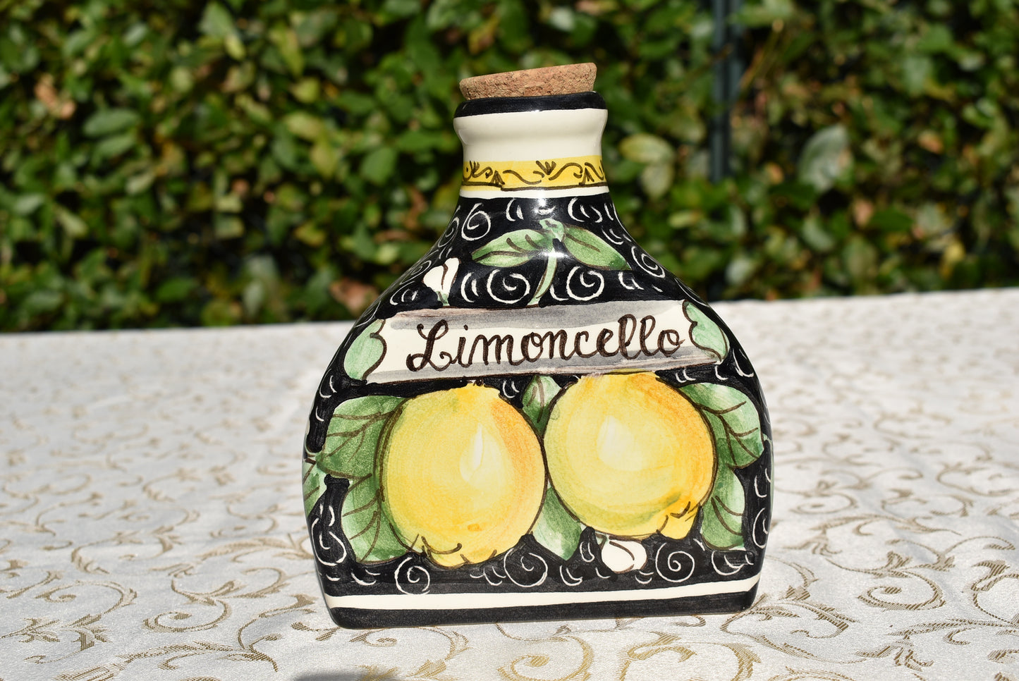 Ceramic bottle decor