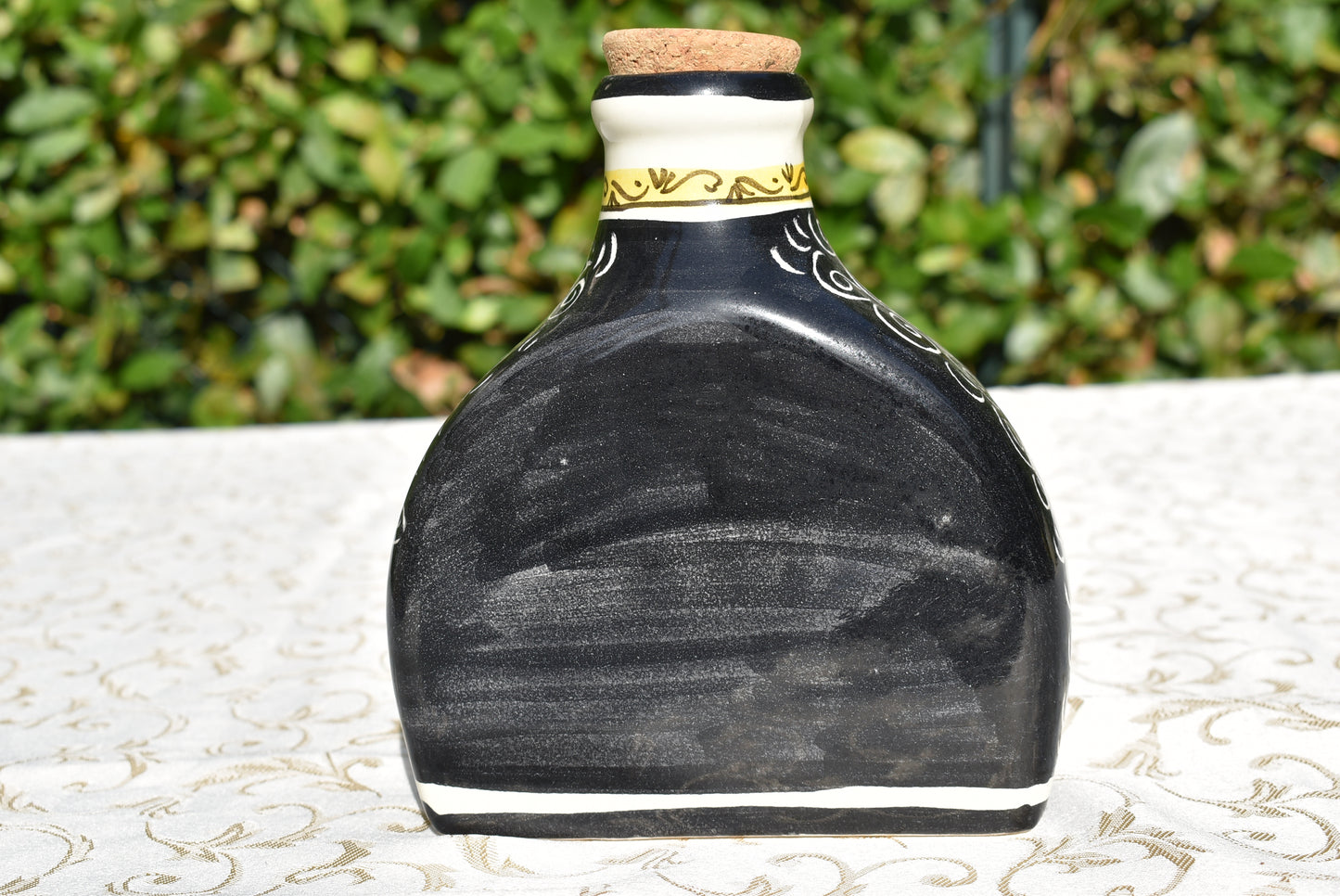 Ceramic bottle decor