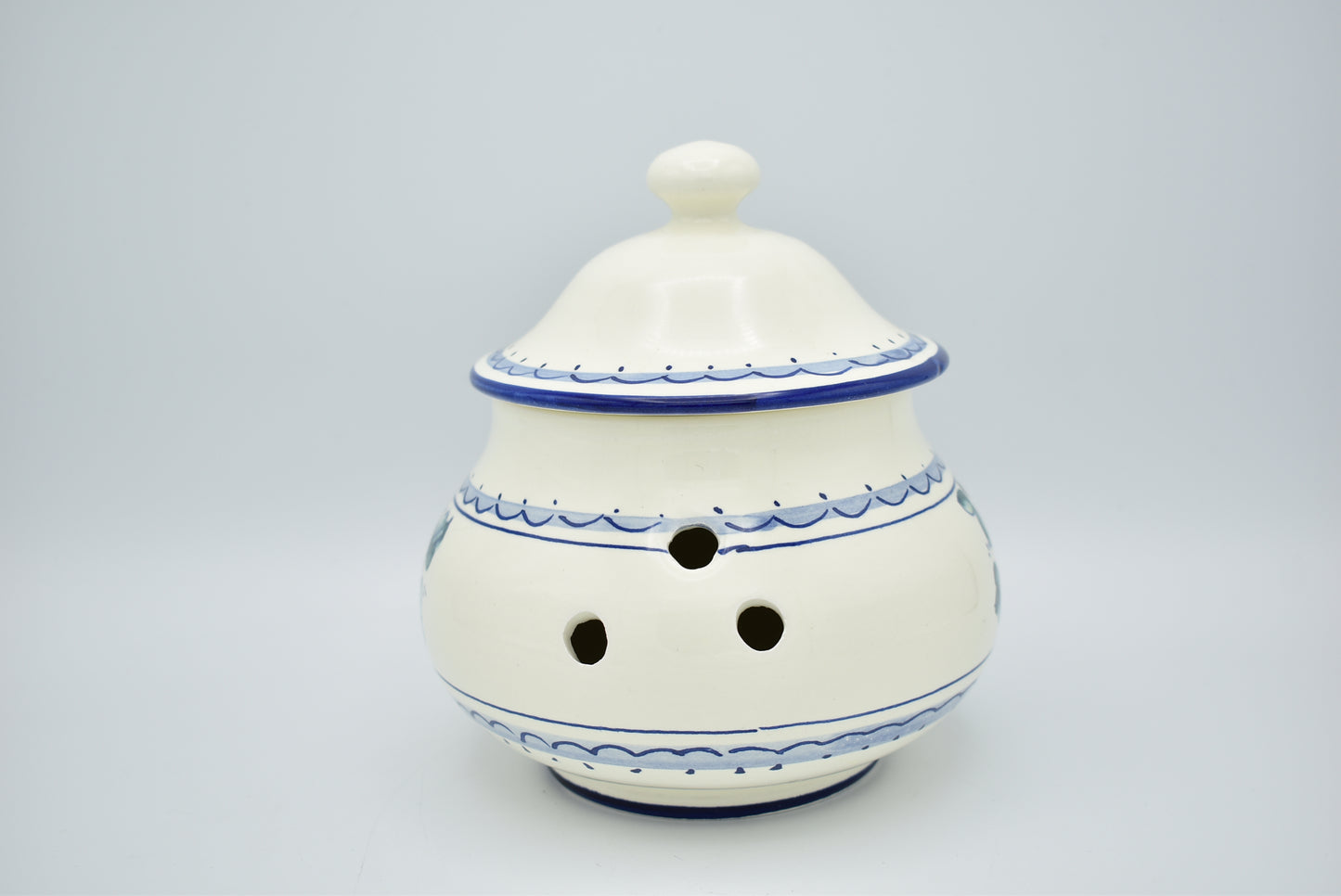 Contenitore in ceramica per l'aglio