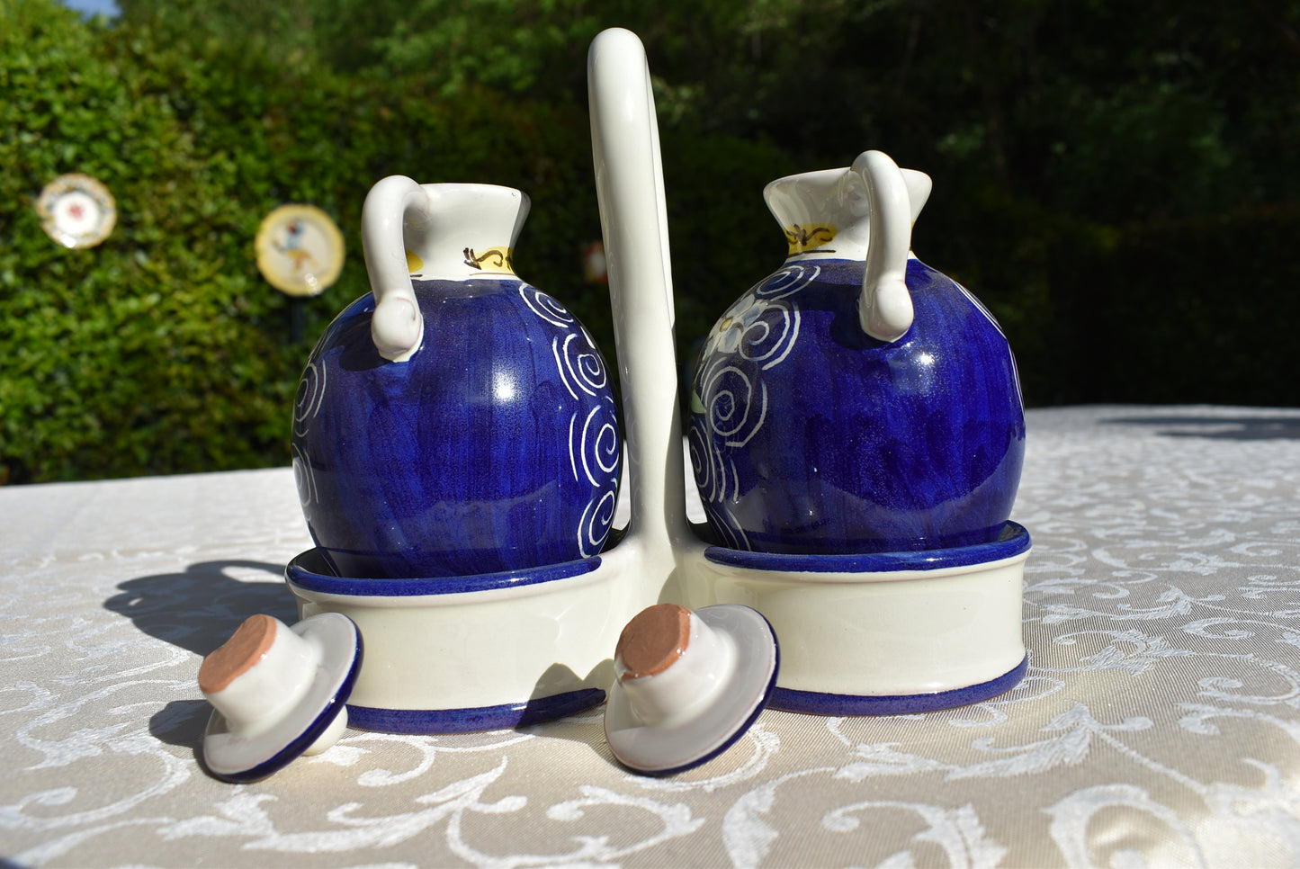 set olio e aceto in ceramica
