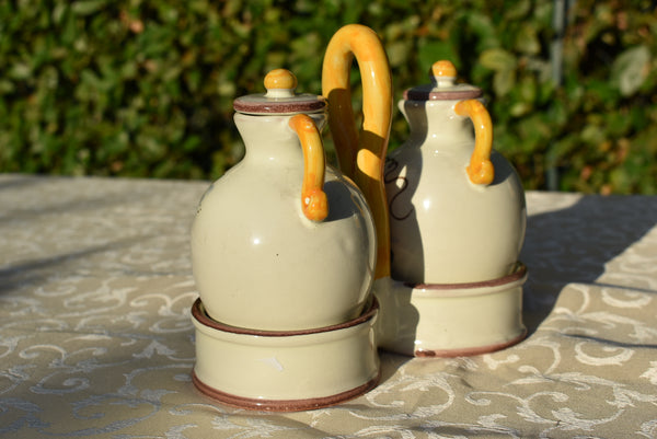 Ceramic oil and vinegar set