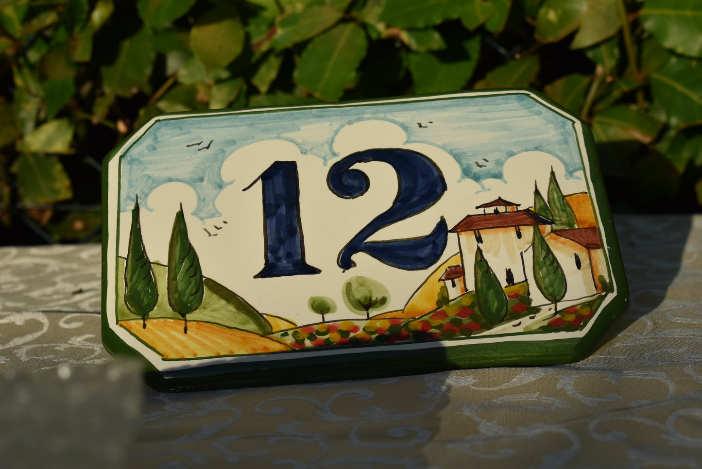 Ceramic tile number
