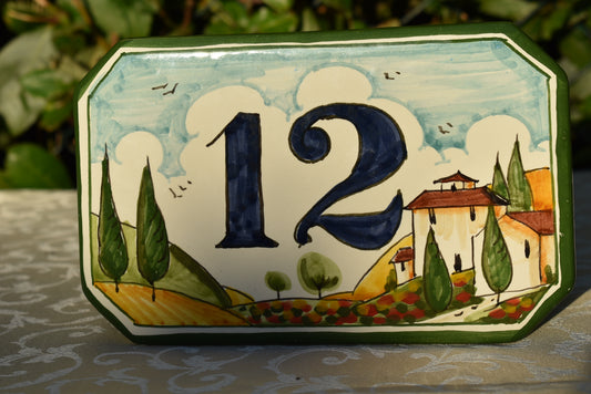 Ceramic tile number