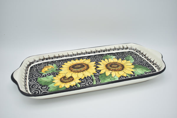 Rectangular ceramic platter