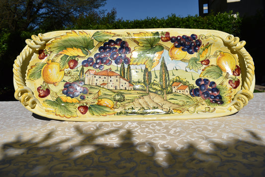 Grande cestino centrale in ceramica