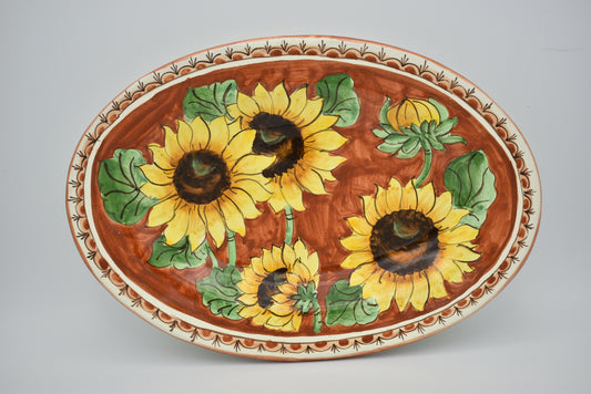 Vassoio ovale medio in ceramica