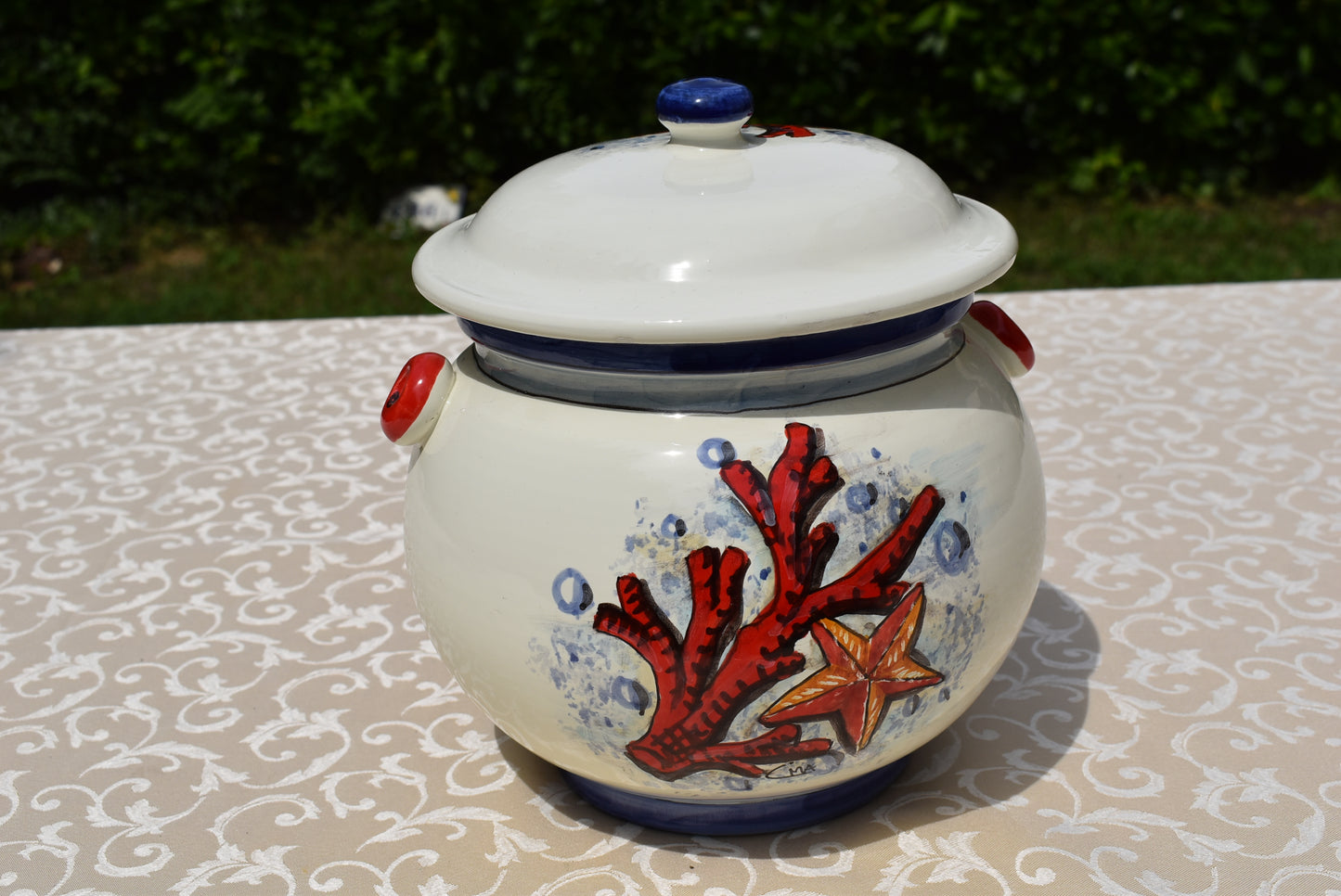 Barattolo per biscotti in ceramica