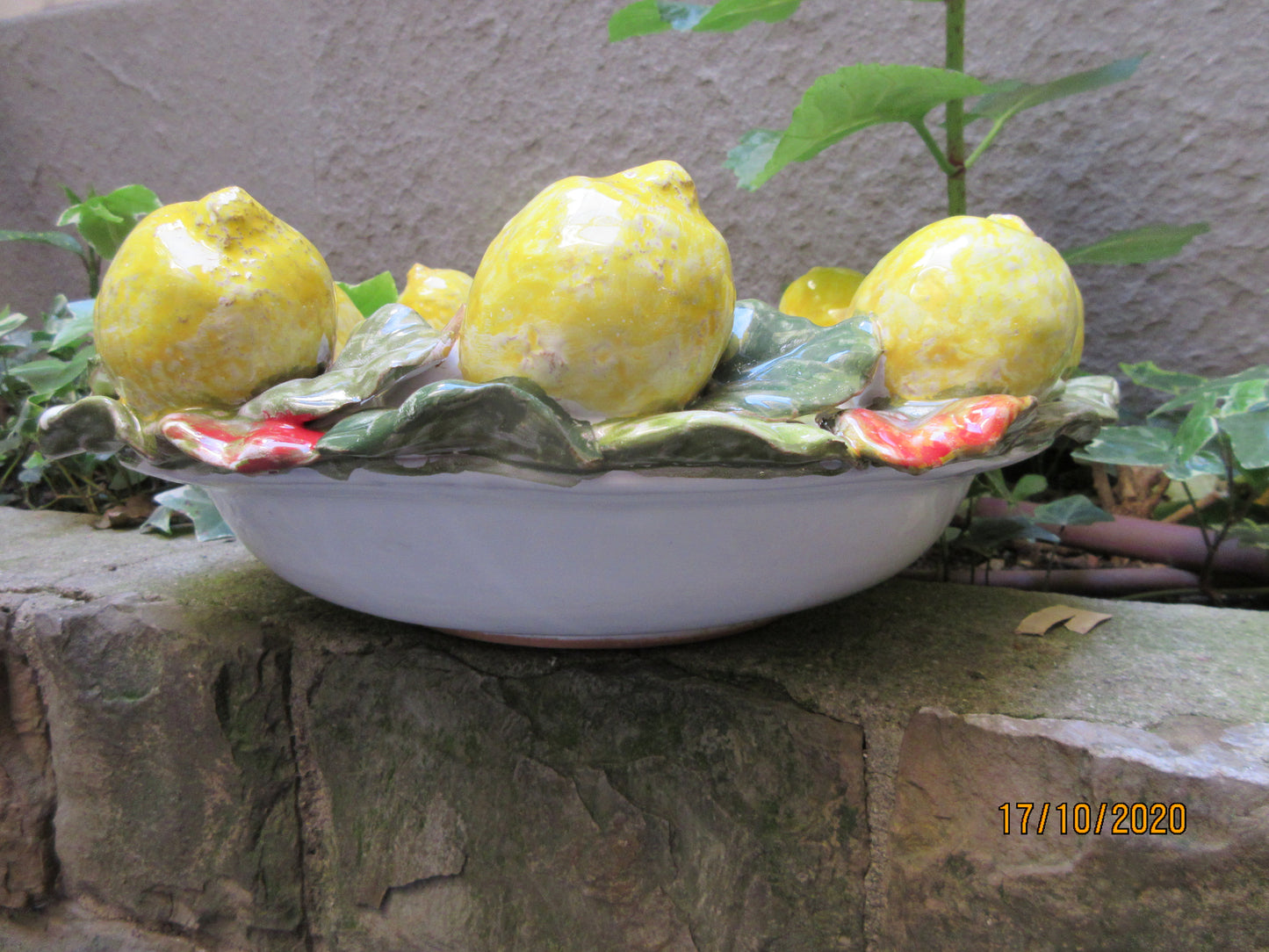 centrotavola in ceramica