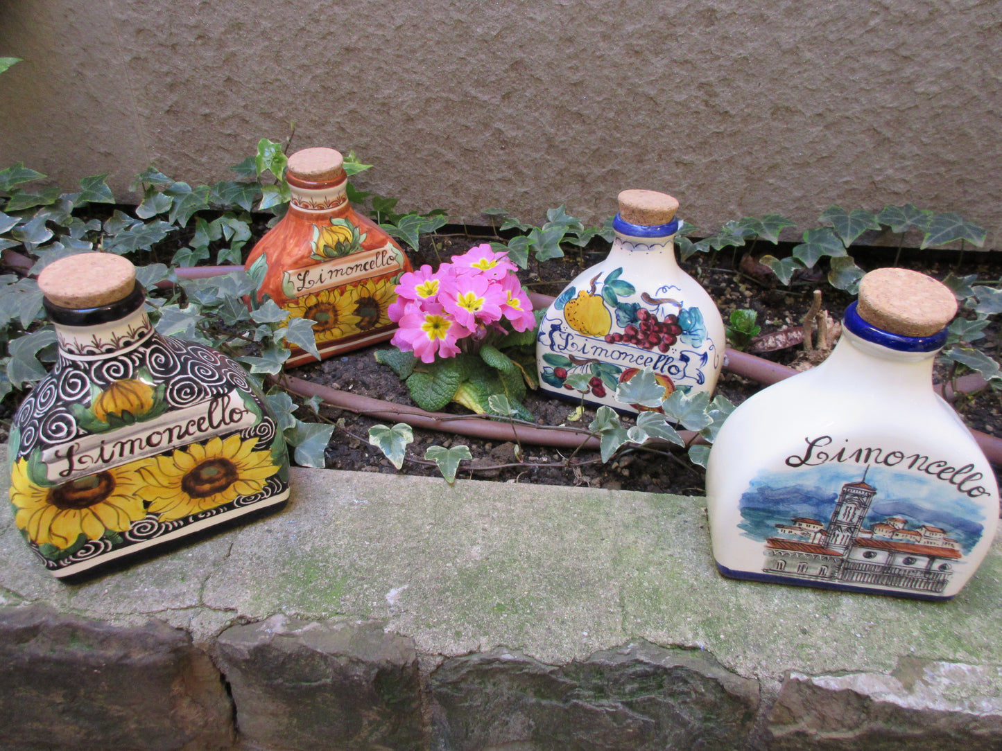 ceramic bottle decor