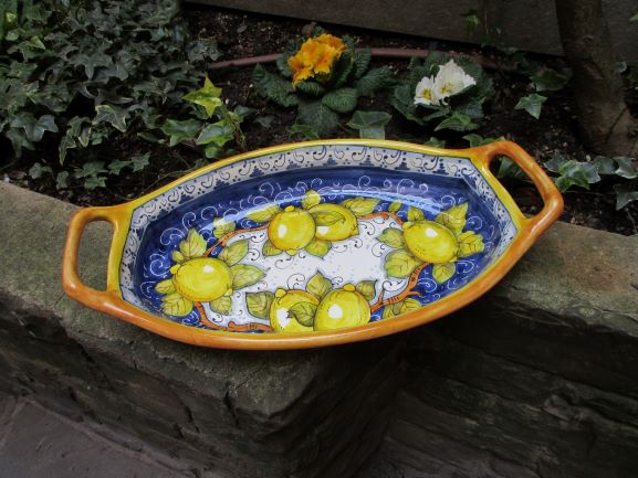 ceramic bowl with handle