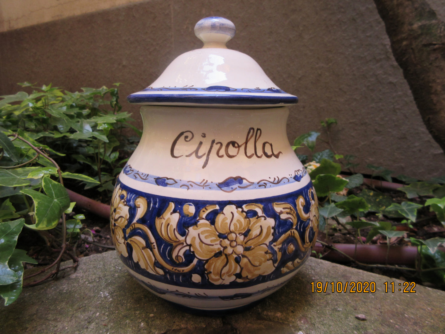 Barattolo contenitore in ceramica