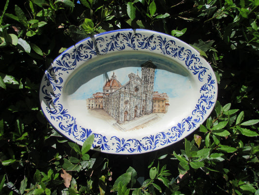 piatto in ceramica fatto a mano