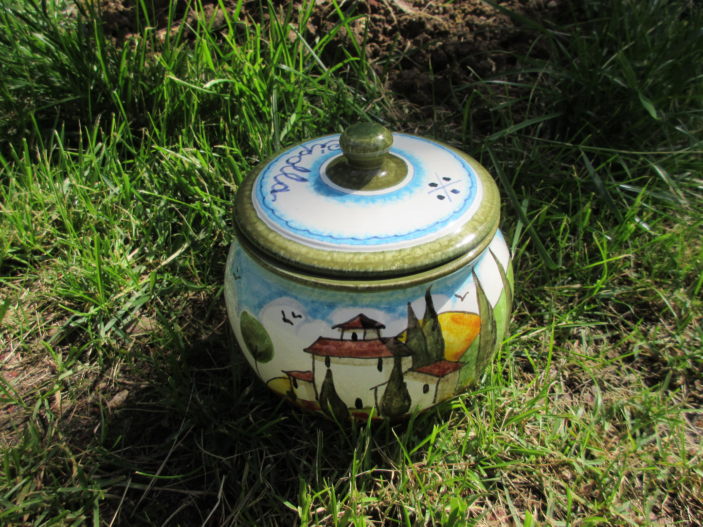 ceramic container jar