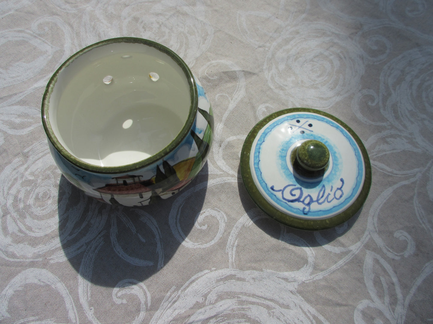 ceramic container jar