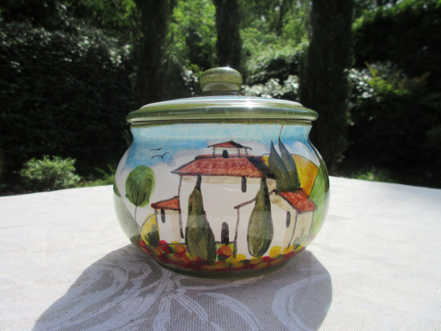 ceramic container jar