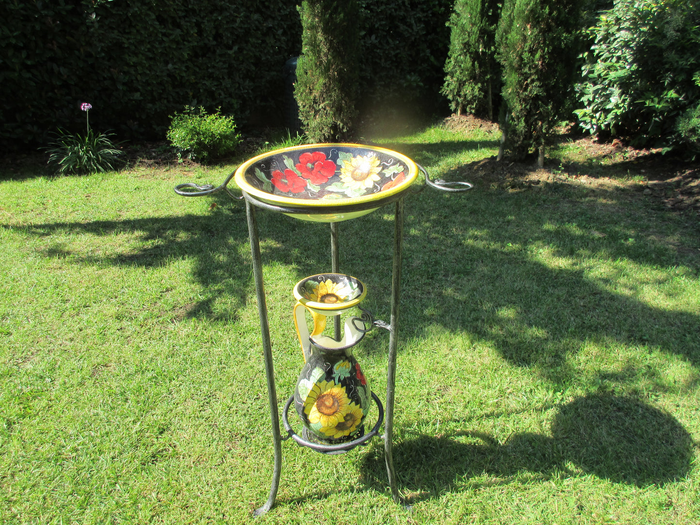 Set da toilette italiano con ciotola+brocca+portasapone