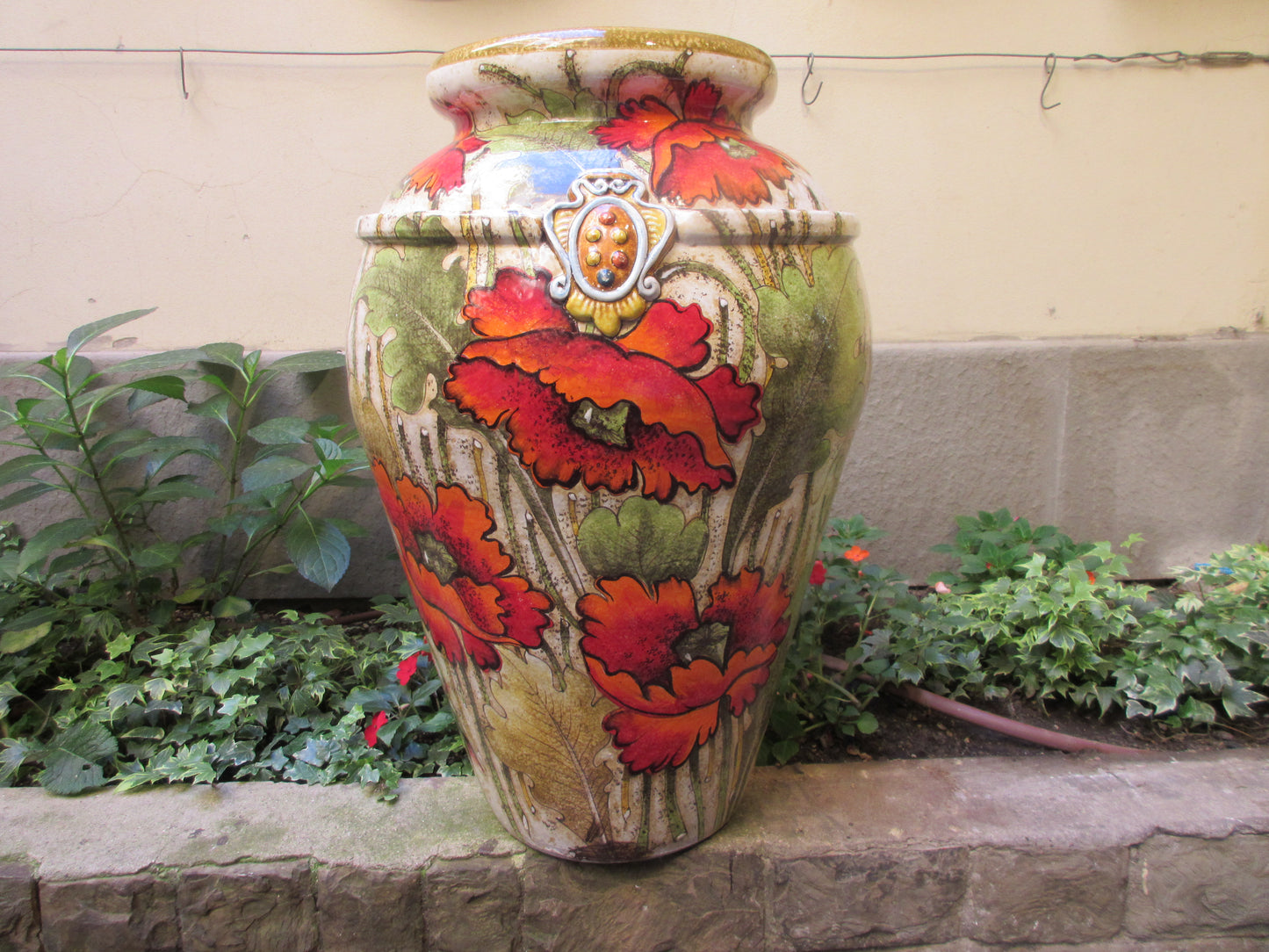 urne in ceramica di grandi dimensioni