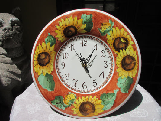 orologio da parete in ceramica