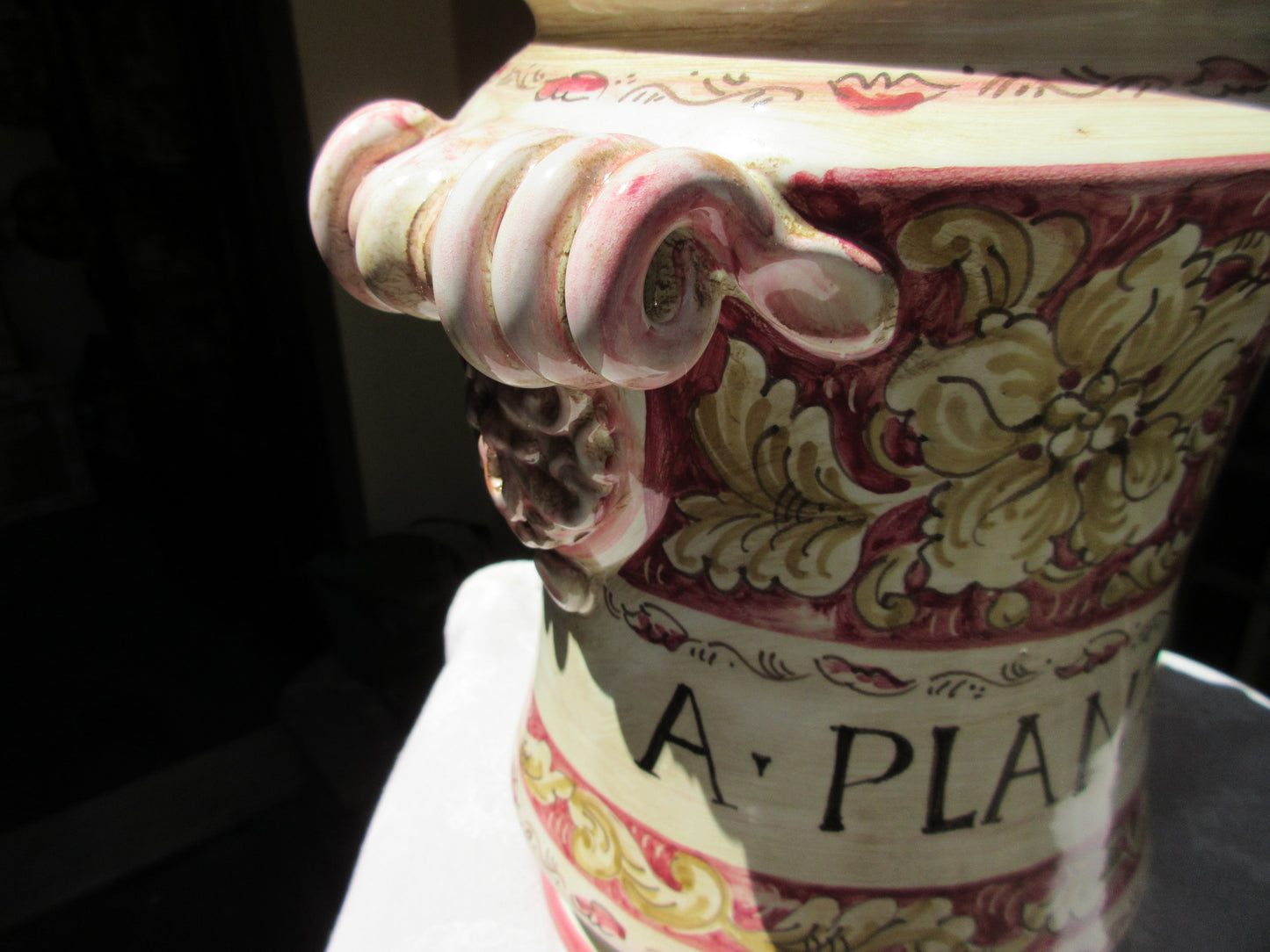 vaso albarello in ceramica