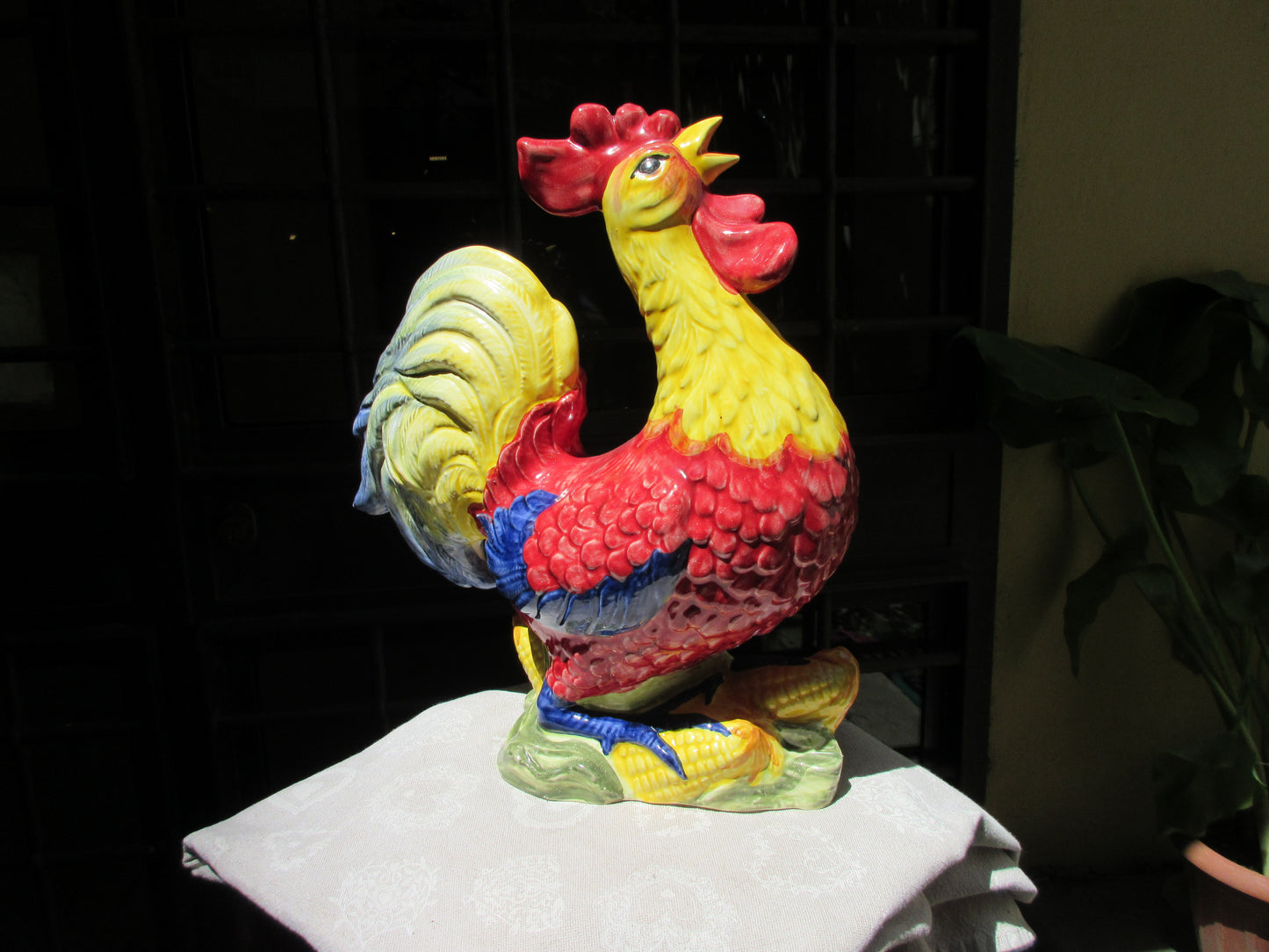Gallo in ceramica