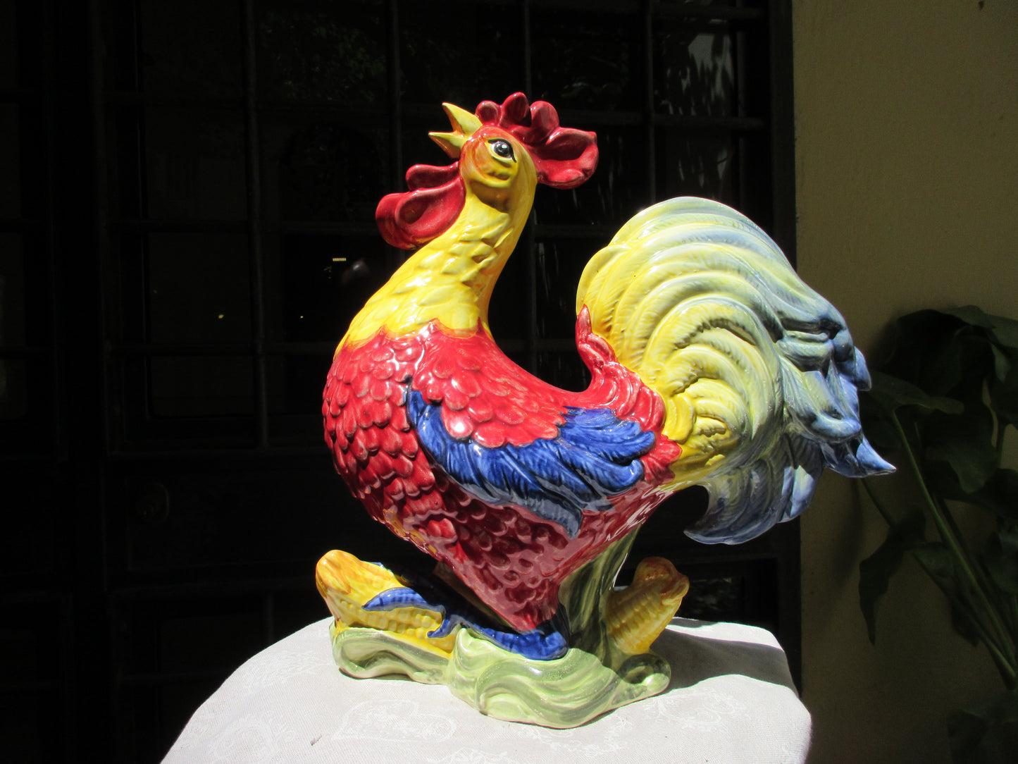 Gallo in ceramica