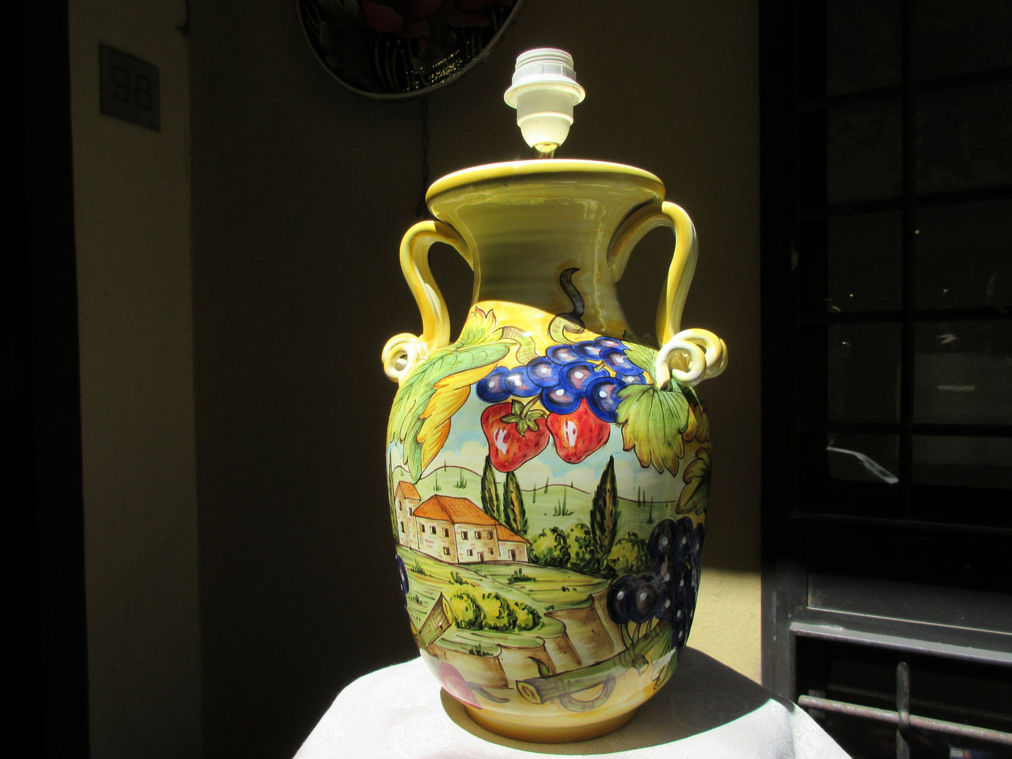 Base della lampada in ceramica