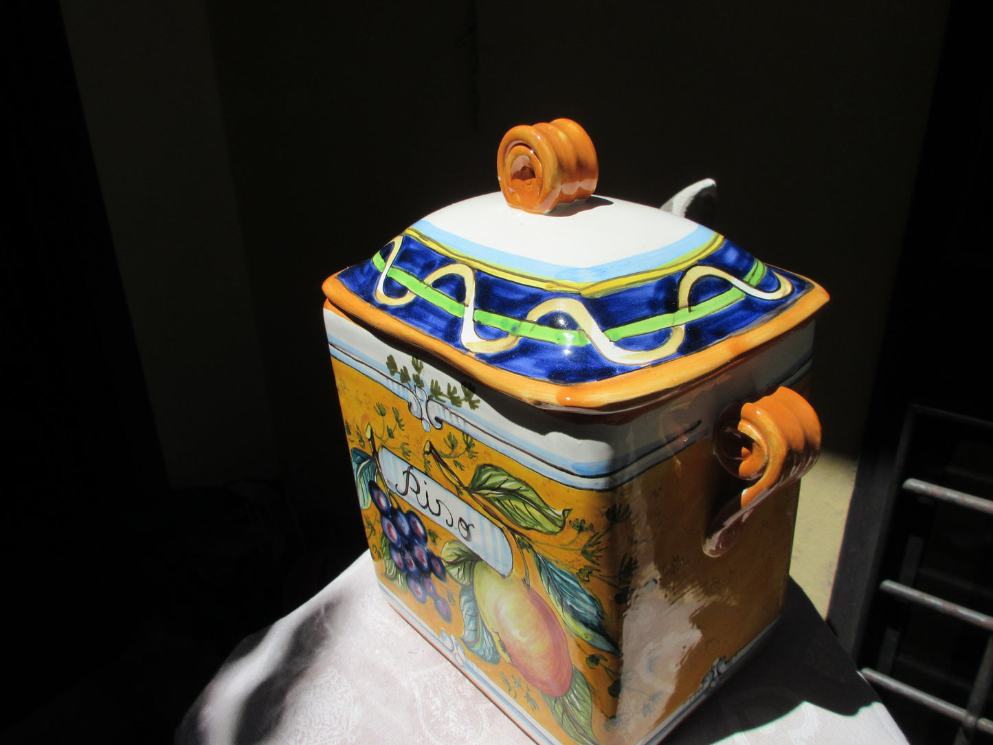 ceramic container jar