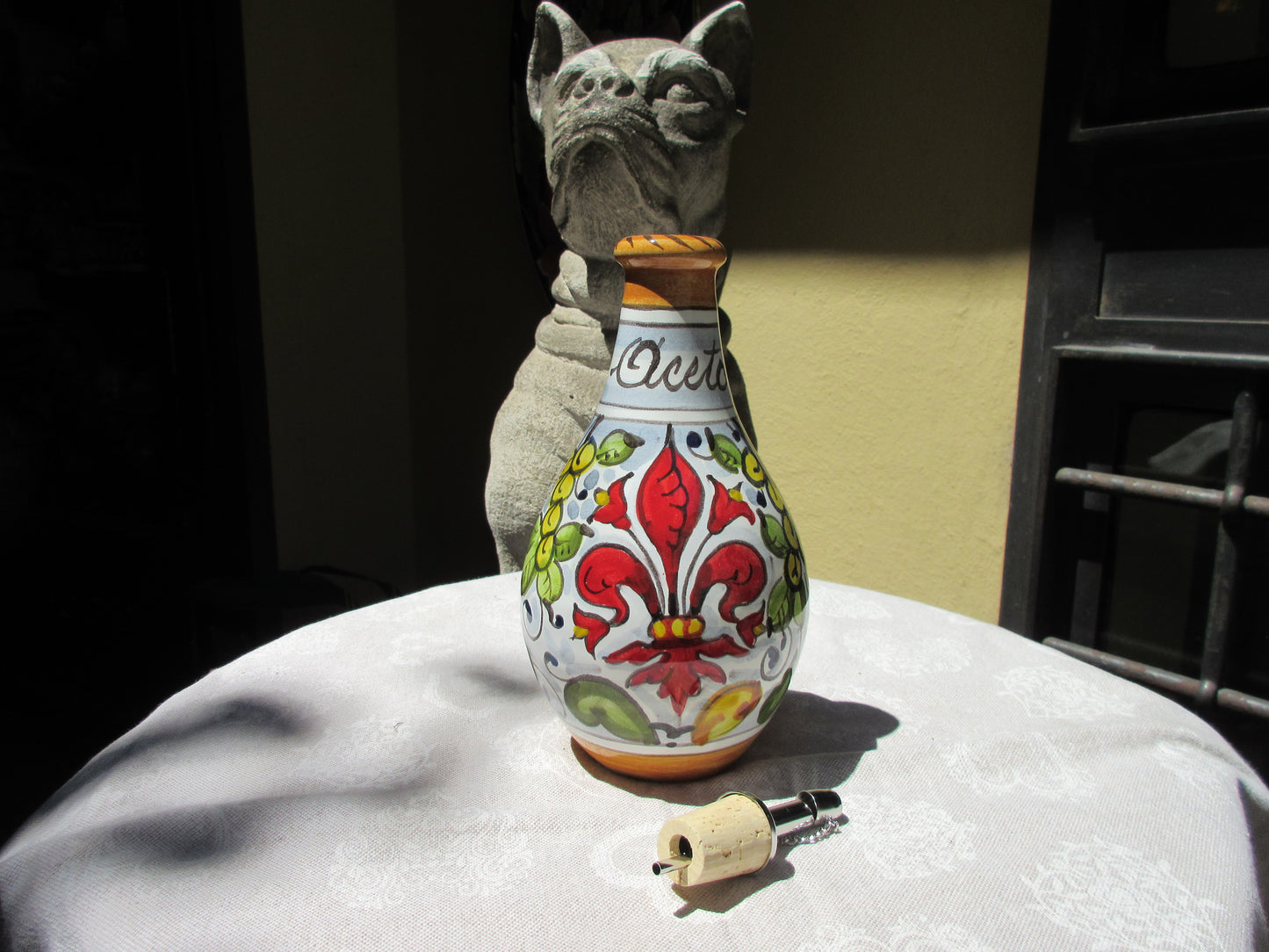 distributore di olio in ceramica