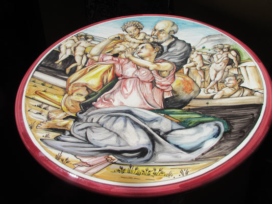 decorazione piatto in ceramica