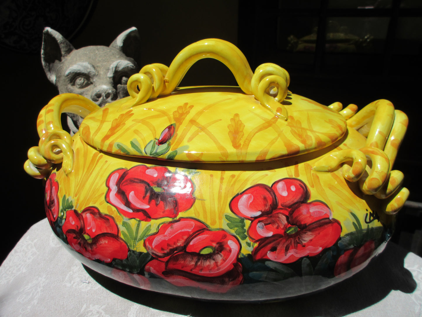 zuppiera in ceramica