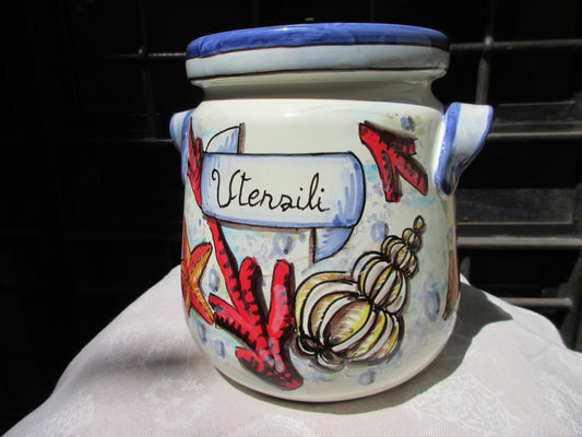 portautensili in ceramica
