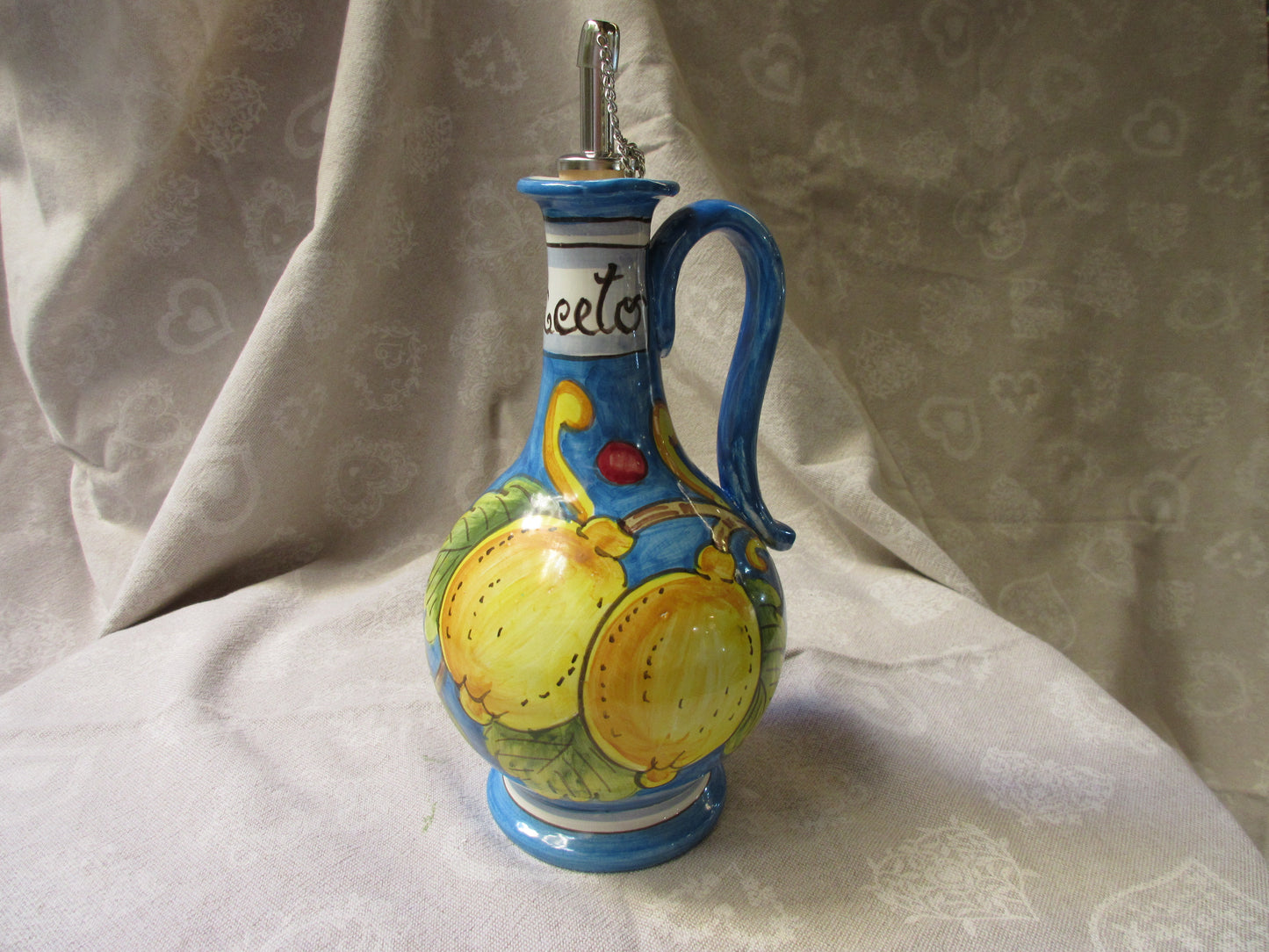 olio e aceto in ceramica per cucina