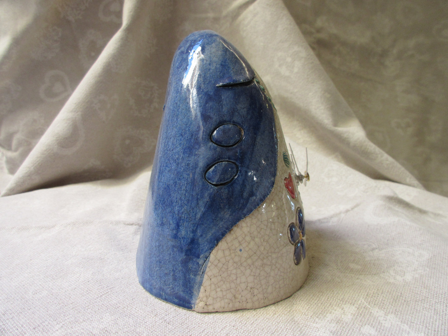 decorazione gufo in ceramica