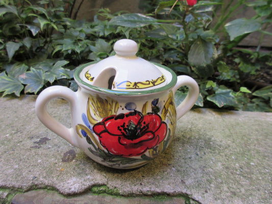 contenitore in ceramica con coperchio